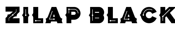Zilap Black Storm font preview